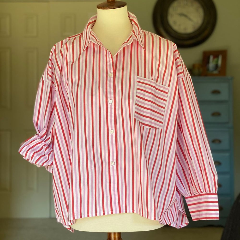 J.CREW Oversized Button Up Cotton Poplin Trifecta